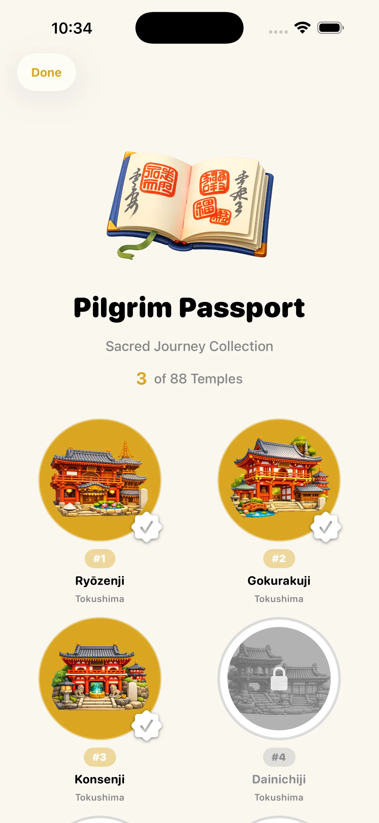 Digital pilgrim passport
